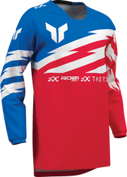 THOR Youth Launchmode Shockie Jersey - Red/Blue - 2XS 2912-2749