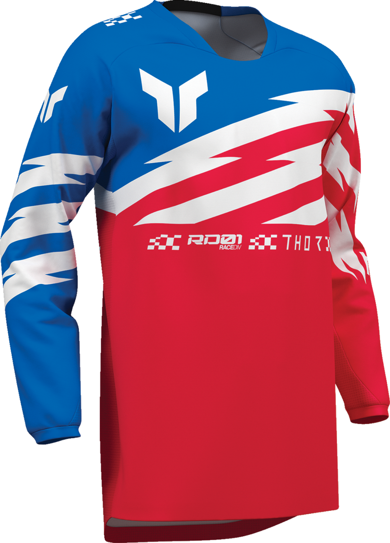THOR Youth Launchmode Shockie Jersey - Red/Blue - 2XS 2912-2749