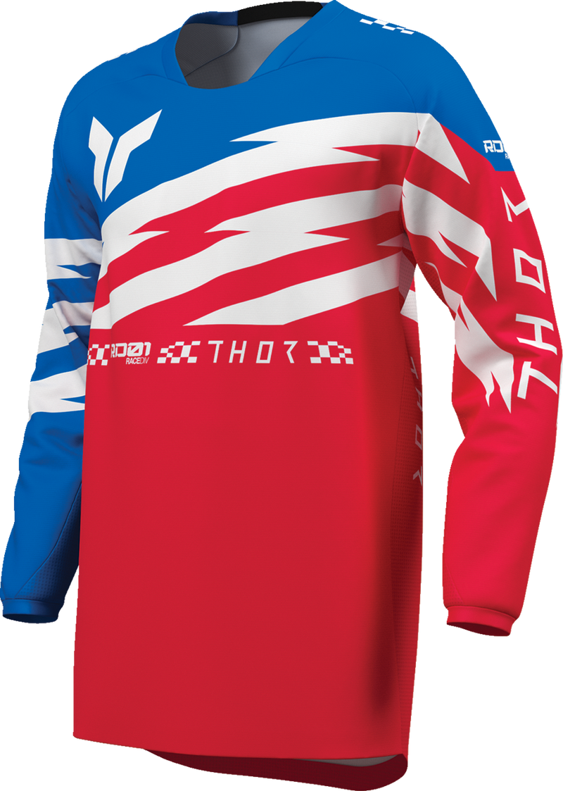 THOR Youth Launchmode Shockie Jersey - Red/Blue - 2XS 2912-2749