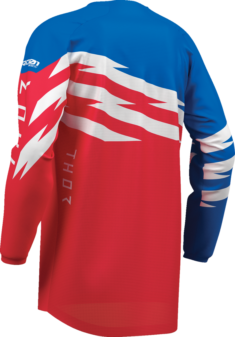THOR Youth Launchmode Shockie Jersey - Red/Blue - 2XS 2912-2749
