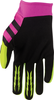 THOR Youth Launchmode Shockie Gloves - Acid/Fuchsia - Medium 3332-2308