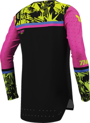 THOR Youth Sportmode Punk'd Jersey - Black/Fuchsia - Small 2912-2729