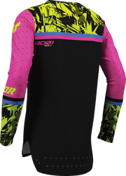 THOR Youth Sportmode Punk'd Jersey - Black/Fuchsia - Small 2912-2729