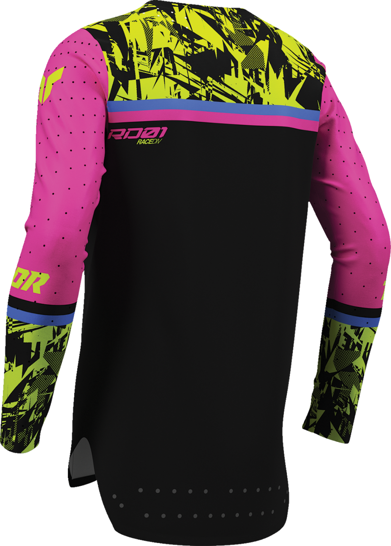 THOR Youth Sportmode Punk'd Jersey - Black/Fuchsia - Small 2912-2729