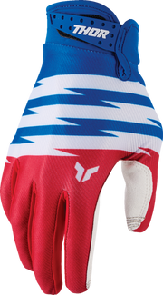 THOR Youth Launchmode Shockie Gloves - Red/Blue - 2XS 3332-2310
