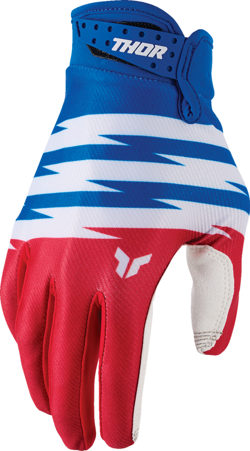 THOR Youth Launchmode Shockie Gloves - Red/Blue - 2XS 3332-2310