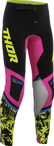 THOR Youth Sportsmode Punk'd Pants - Black/Fuchsia - US 28 2903-2733
