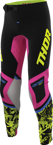 THOR Youth Sportsmode Punk'd Pants - Black/Fuchsia - US 28 2903-2733