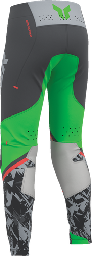THOR Youth Sportsmode Punk'd Pants - Charcoal/Green - US 24 2903-2735