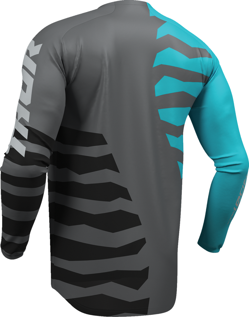 THOR Launchmode Shredder Jersey - Charcoal/Aqua - XL 2910-8869