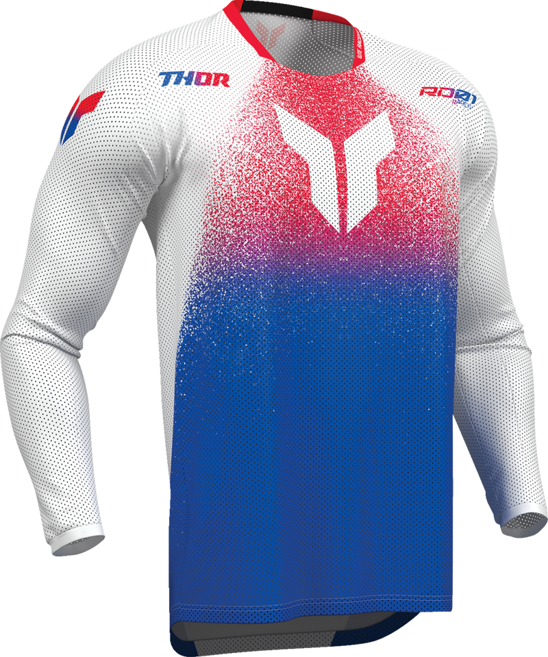 THOR THOR Launchmode Air Darkside Jersey - White/Blue - Large 2910-8916