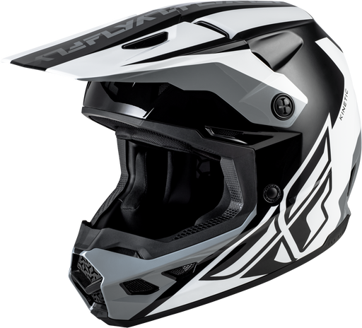 Kinetic Crest Helmet Black/White/Grey 2x