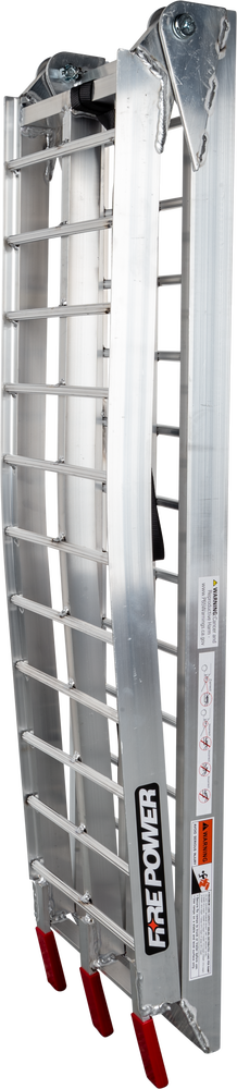 Fire Power Folding Curved Aluminum Ramp