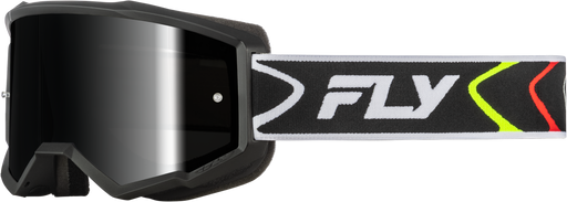 Youth Zone Goggle Black/White W/Black Mirror/Smoke Lens