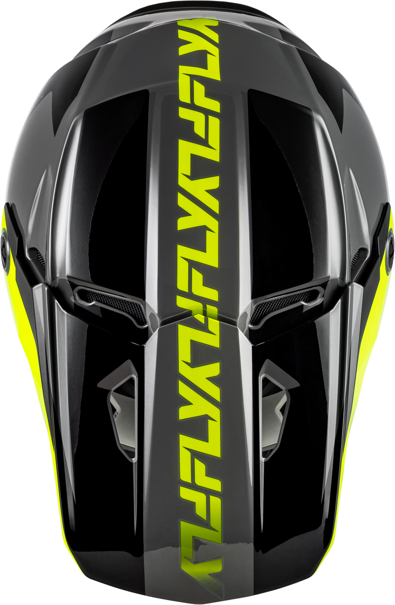 Kinetic Crest Helmet Grey/Black/Hi Vis 2x