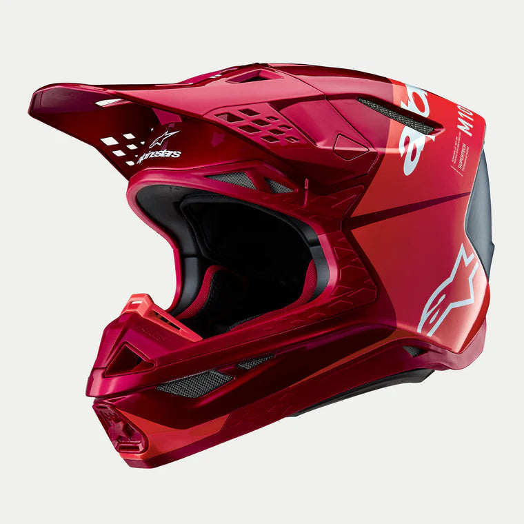 alpinestars bike helmet Alpinestars Supertech M10 Flood Helmet-Red Fluo/Red-S