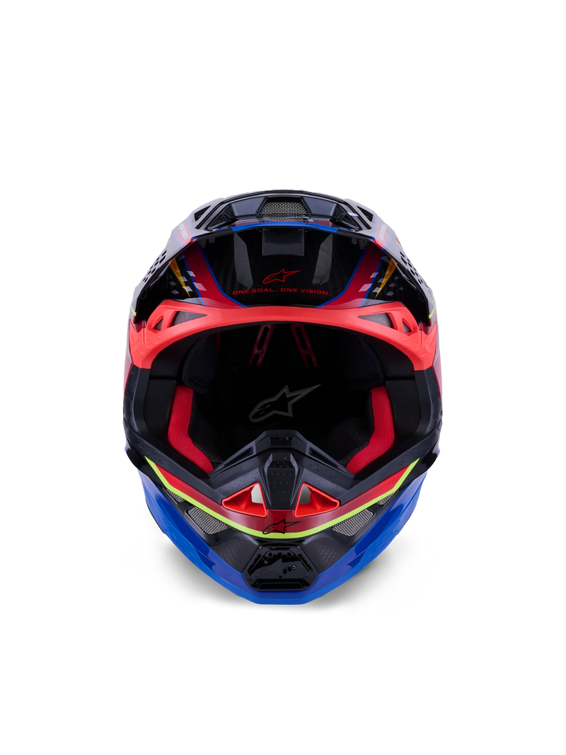 Alpinestars Supertech M10 Era Helmet - Blue/Red/Yellow Fluo Glossy MX26