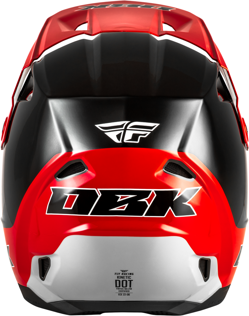 Kinetic Dbk Helmet Black/Red/Grey Xs