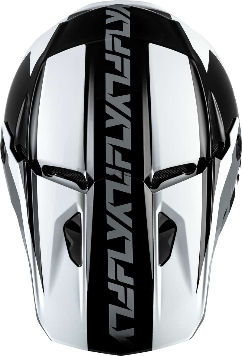 Kinetic Crest Helmet Black/White/Grey 2x