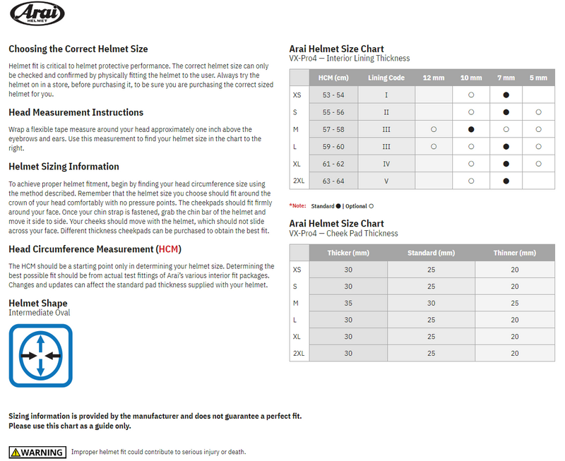 Arai VX-Pro4 Stream Helmet