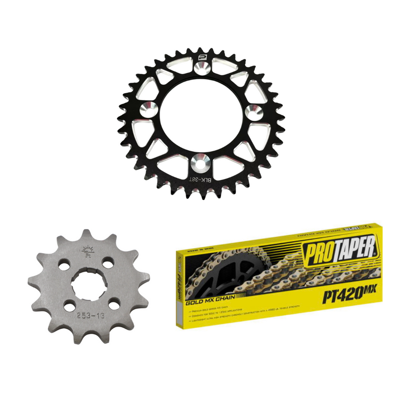 Privateer Mx Chain & Sprocket Kit BLACK - CRF110