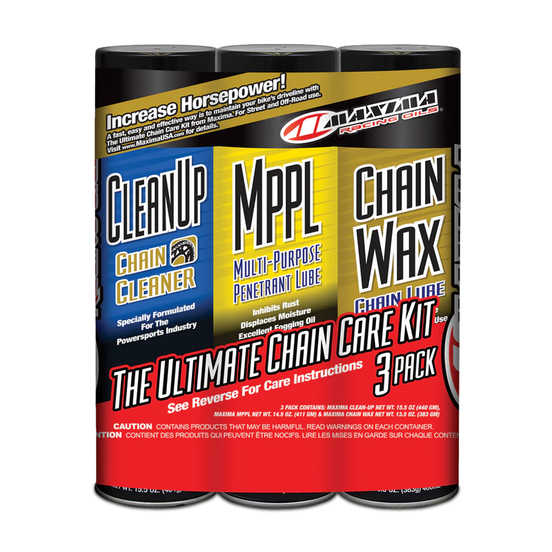Maxima Chain Wax Chain Care Combo Kit