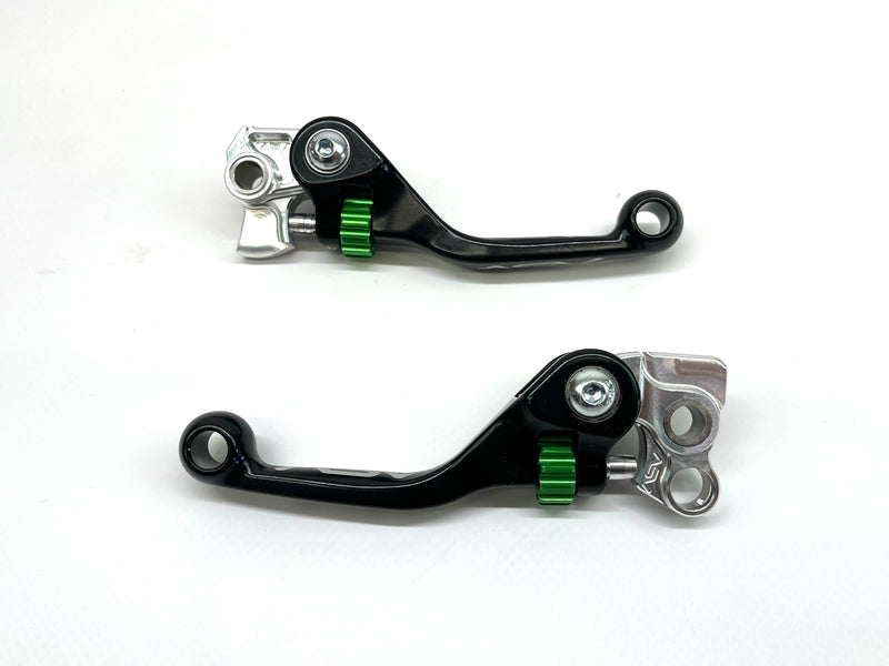 2024 2025 2026 KX450 ASV F4 Levers Black / Green shorty