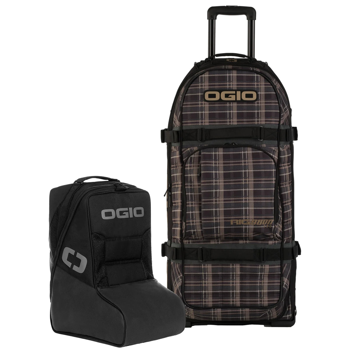 Ogio Rig 9800 Pro Gear Bag - Plaidley Tan/Black — Privateer Mx Supply