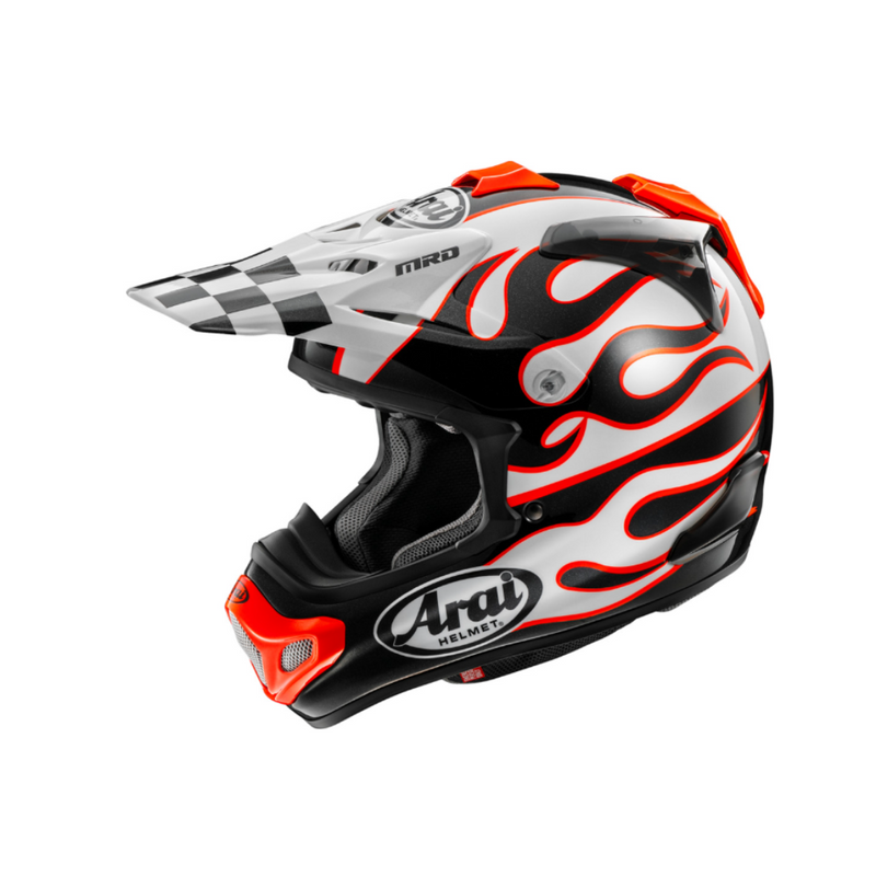 arai design helmet Arai VX-Pro4 Flame Helmet — Privateer Mx Supply