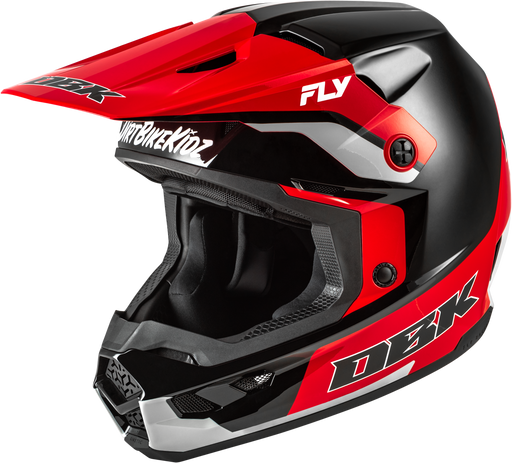 Kinetic Dbk Helmet Black/Red/Grey Xs