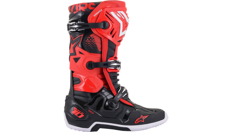 Alpinestars Tech 10 Boots - Red/Black - Size 12 - CLOSEOUT