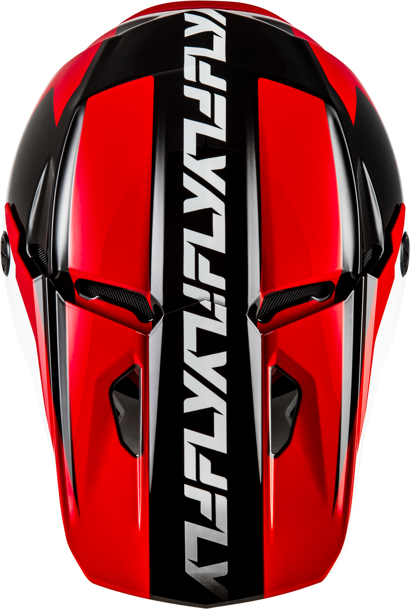 Kinetic Crest Helmet Red/Black/White 2x