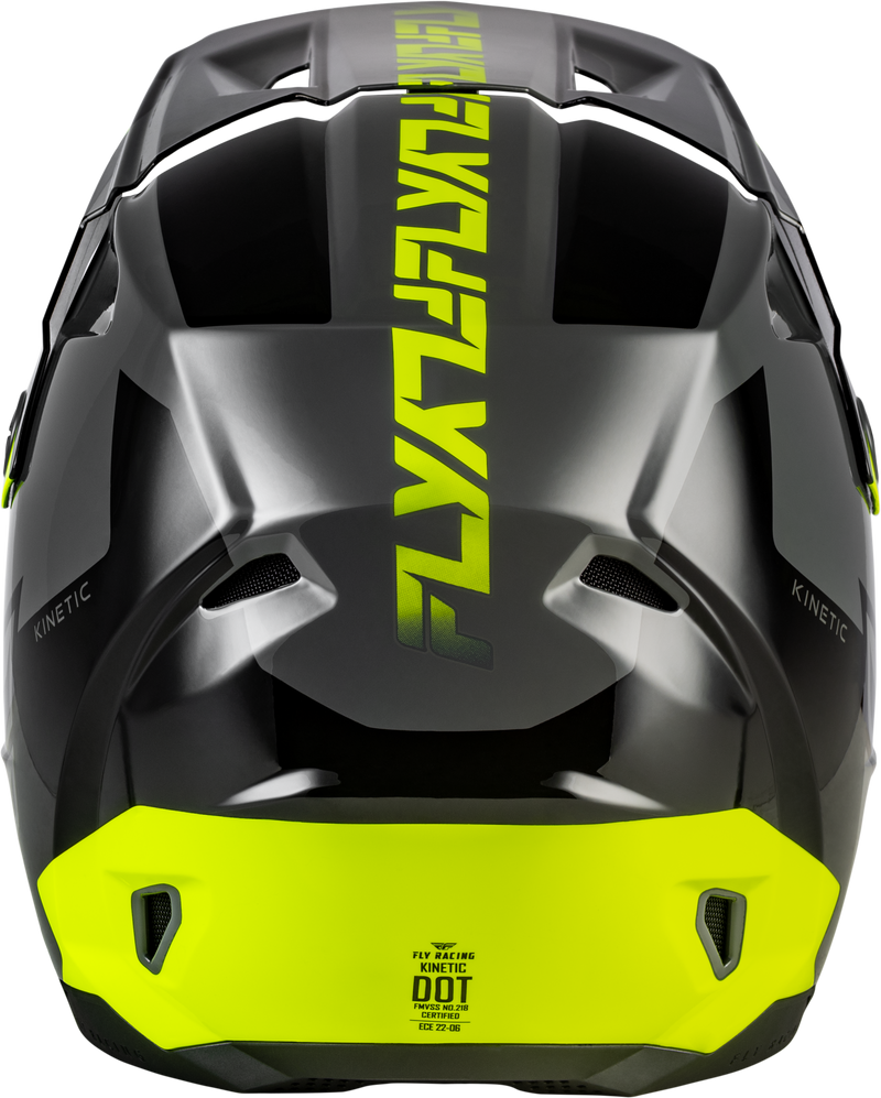 Kinetic Crest Helmet Grey/Black/Hi Vis Lg