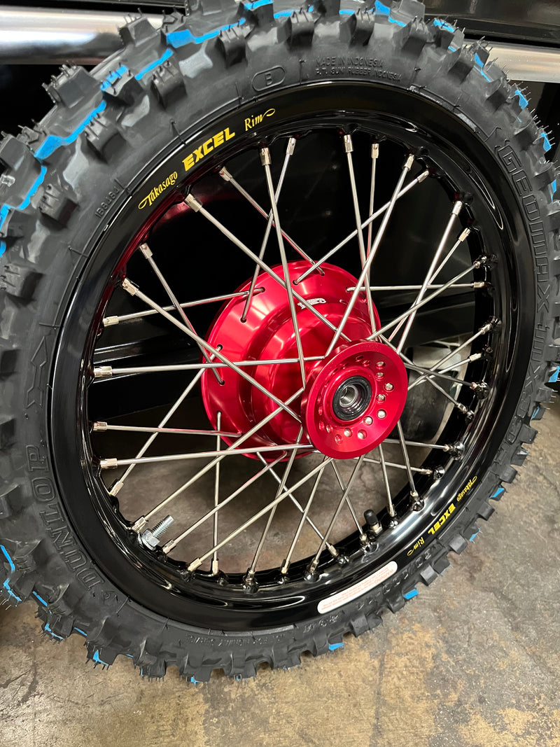 Excel/Thrashed Minis Wheel Set with Dunlop MX33 - CRF110