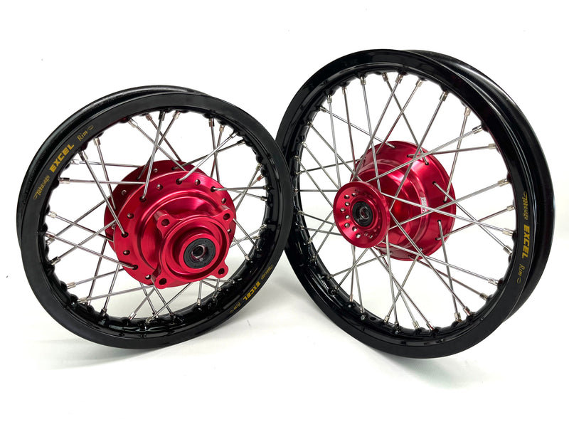 Excel/Thrashed Minis Custom Wheel Set - CRF110 — Privateer Mx Supply Excel/Thrashed Minis Custom Wheel Set - CRF110 — Privateer Mx Supply