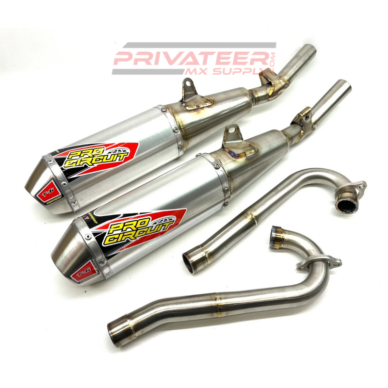 Pro Circuit T-6 Dual Exhaust System - 18-19 CRF250R/RX