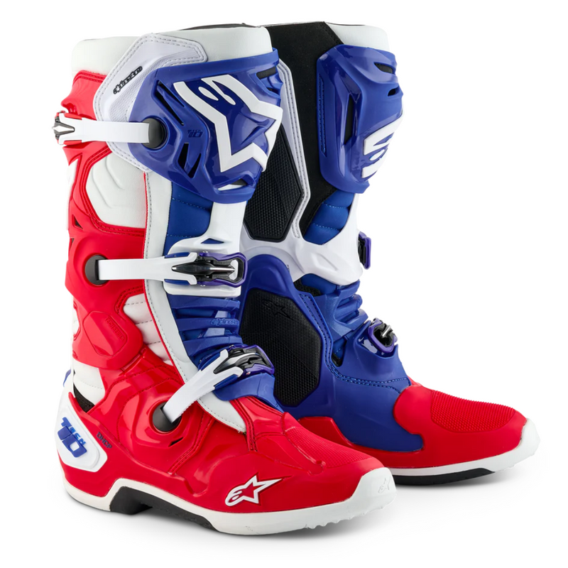 Alpinestars Limited Edition Tech 10 Fortitude Boots - Bright Red/White/Blue