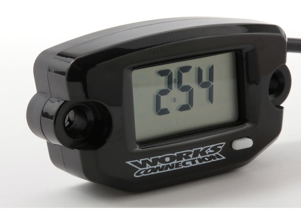 Works Connection Tach/Hour Meter with Resettable Maintenance Timer