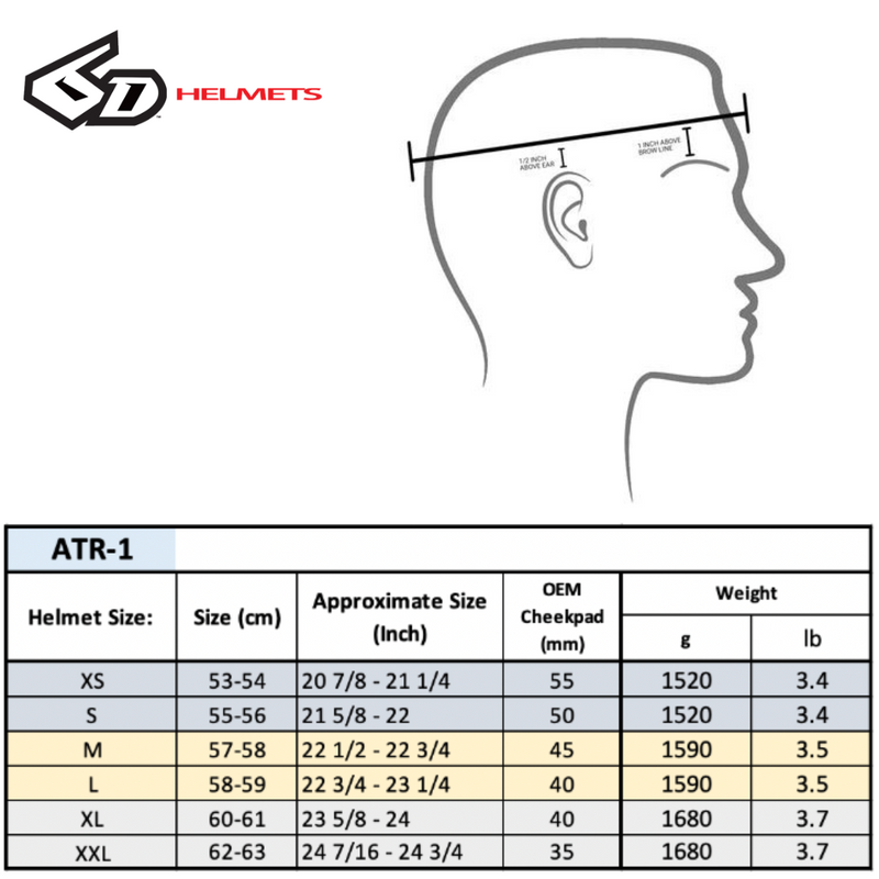 6D ATR-1 Solid Helmet CLOSEOUT