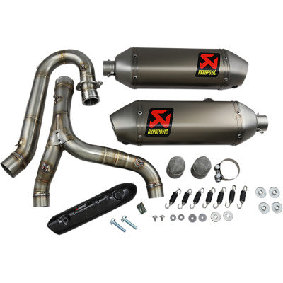 Akrapovic Racing Line Exhaust System With Dual Hexagonal Mufflers