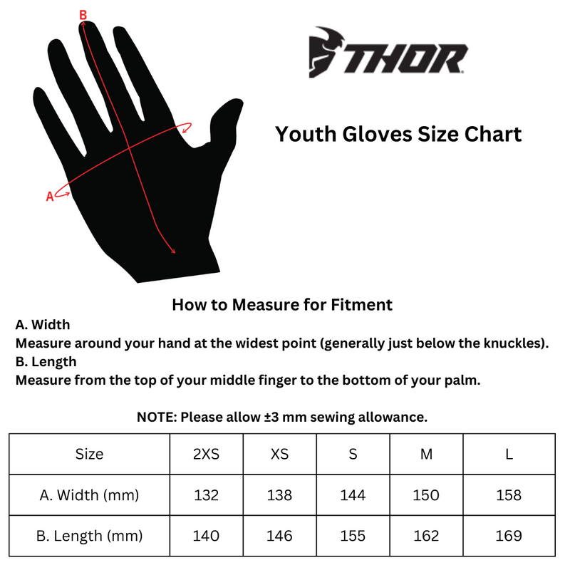 Thor Youth Spectrum Gloves CLOSEOUT