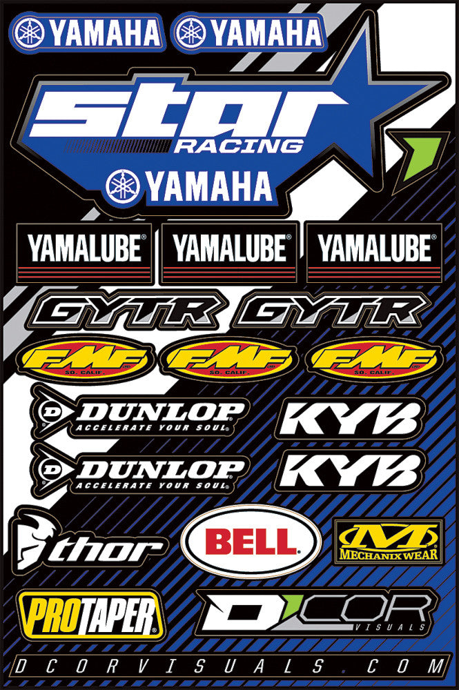 D'COR Decal Sticker Sheet - Yamaha