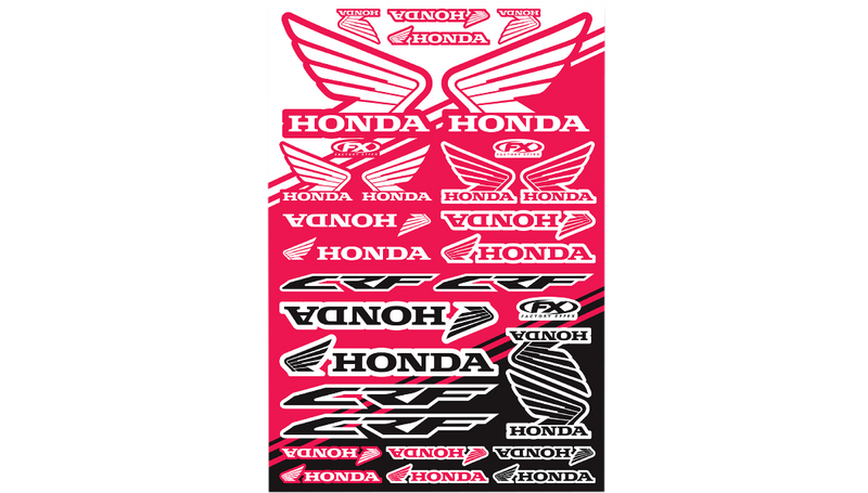 Factory Effex Decal Sticker Sheet - Honda