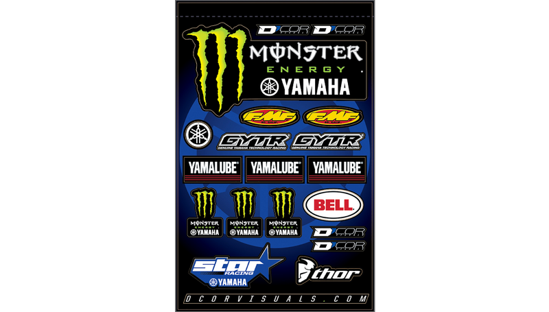 D'COR Decal Sticker Sheet - Yamaha