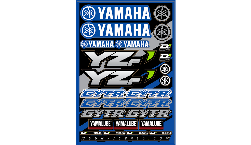 D'COR Decal Sticker Sheet - Yamaha